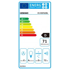 Eskimo ES HDF62BL Ελεύθερος Απορροφητήρας 60cm Μαύρος Eskimo ES HDF62BL Ελεύθερος Απορροφητήρας 60cm Μαύρος